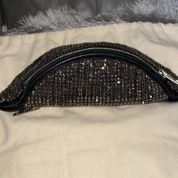 Preloved Alexander Wang bum bag with rhinestones excellent condition silver HW. - Picture 5 of 12